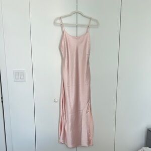 Double Zero - Elegant Pink Slip Dress